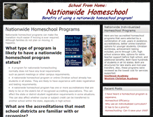 Tablet Screenshot of nationwidehomeschool.com